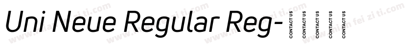 Uni Neue Regular Reg字体转换